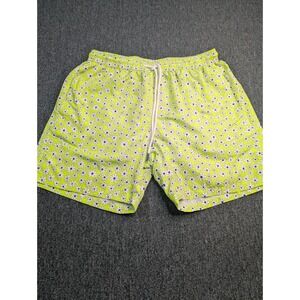 Tiki New Mens XXL Swim Trunks Neon Lime Green Daisy Floral Made in Italy Shorts